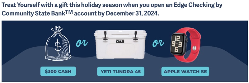 Community State Bank Checking Bonus