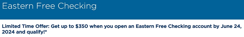 Eastern Bank Checking Bonus
